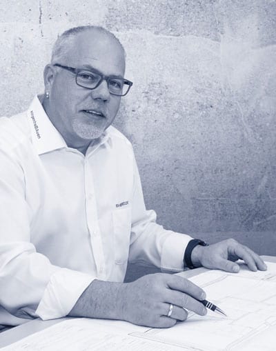Porträtfoto von Patrick Hoffmann, Geschäftsführer der IBA Trockenausbau GmbH